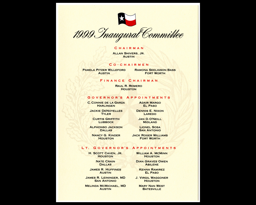 Inaugural documents